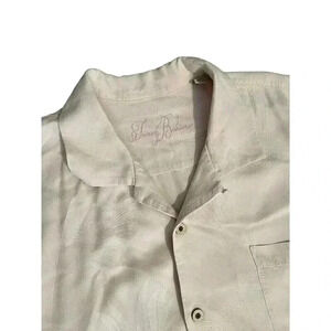 Tommy Bahama Men’s XXL Silk Pink Floral Tropical Hawaiian Short Sleeve Shirt